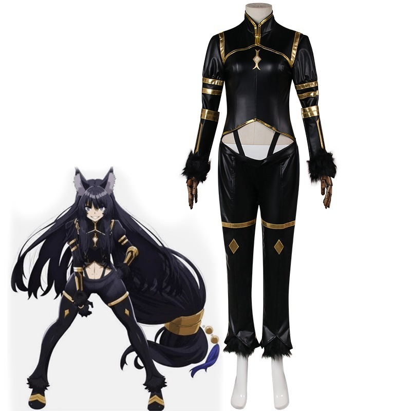 女性のための影のデザインのコスチューム,カスタマイズされたハロウィーンの服,アニメのユニフォーム,シャドウガーデン,デルタコスプレコスチューム,ブラックジャンプスーツ 12,670円