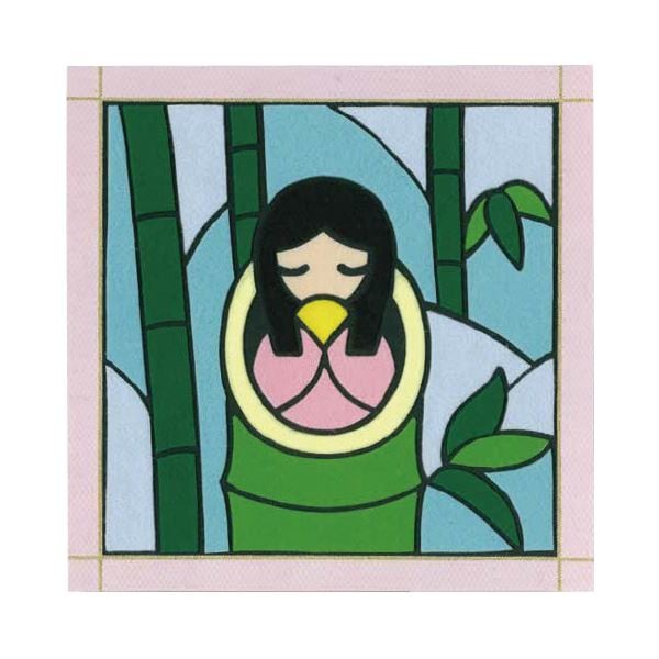 （まとめ）貼り絵パズルキッド かぐや姫(×5セット)