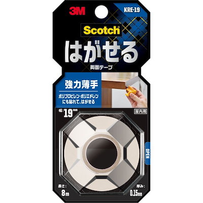 他サイト： スコッチ はがせる両面テープ 超透明厚手 15mm1.5mの商品画像