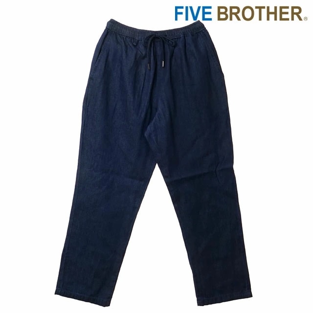 ファイブブラザー FIVE BROTHER イージーパンツ デニム [152590D] EASY PANTS DENIM メンズ ボトムス ロングパンツ ウエストゴム BLUE2 正規取扱店