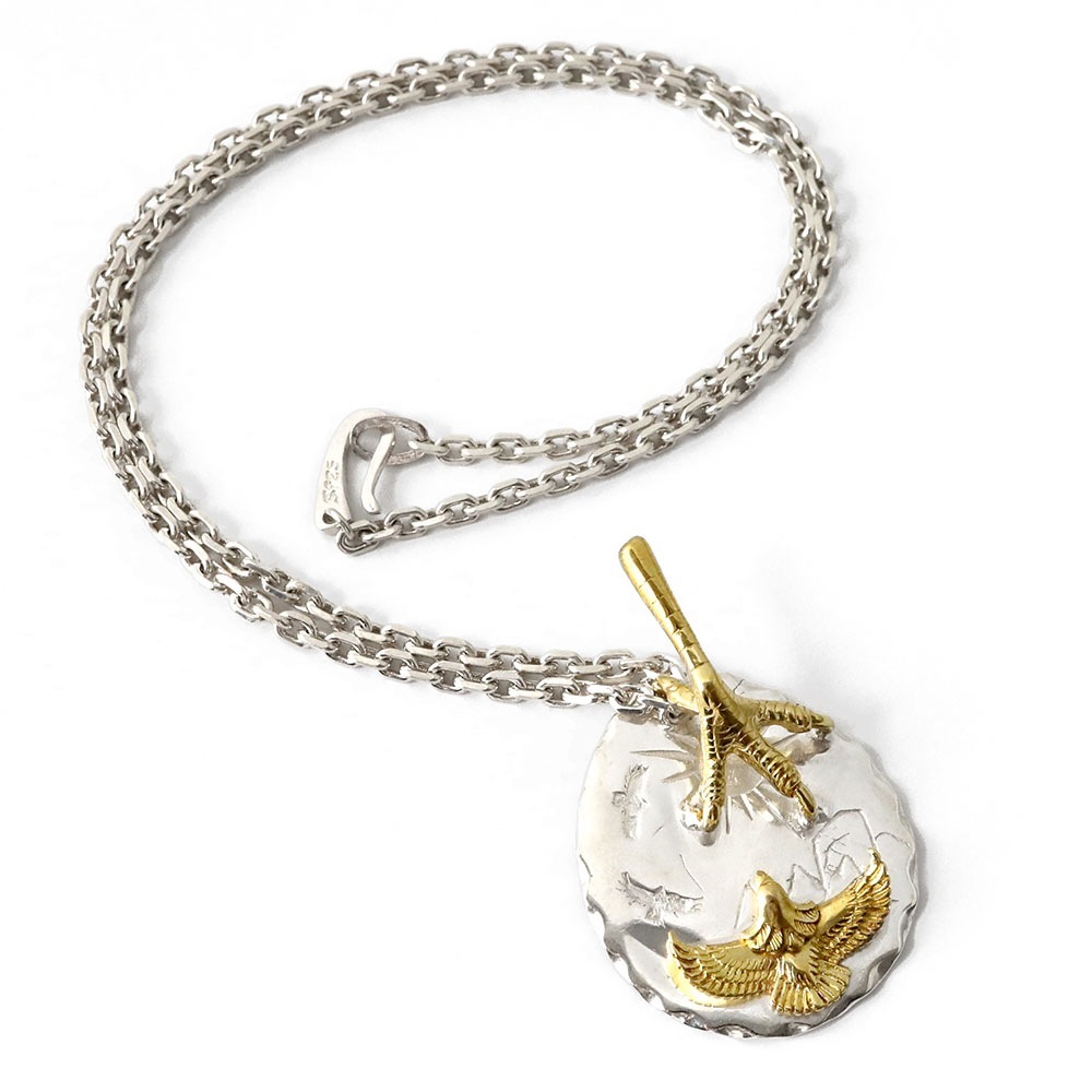 925 イーグル タタキネックレス [ns142]