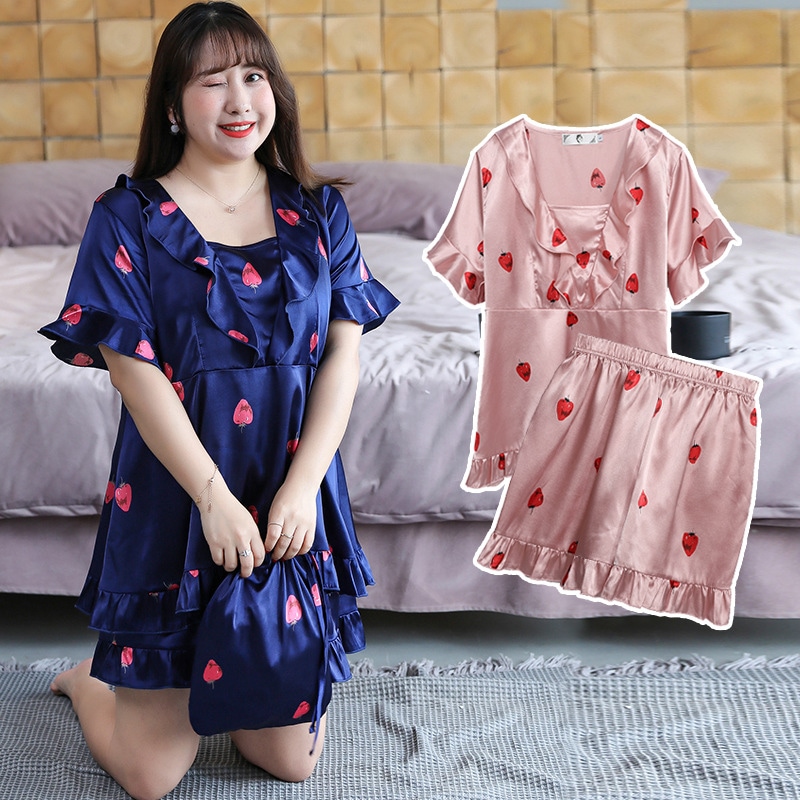 韓国ファッション レディース パジャマ 大きいサイズ ルームウェア 2点上下セット 部屋着 かわいい