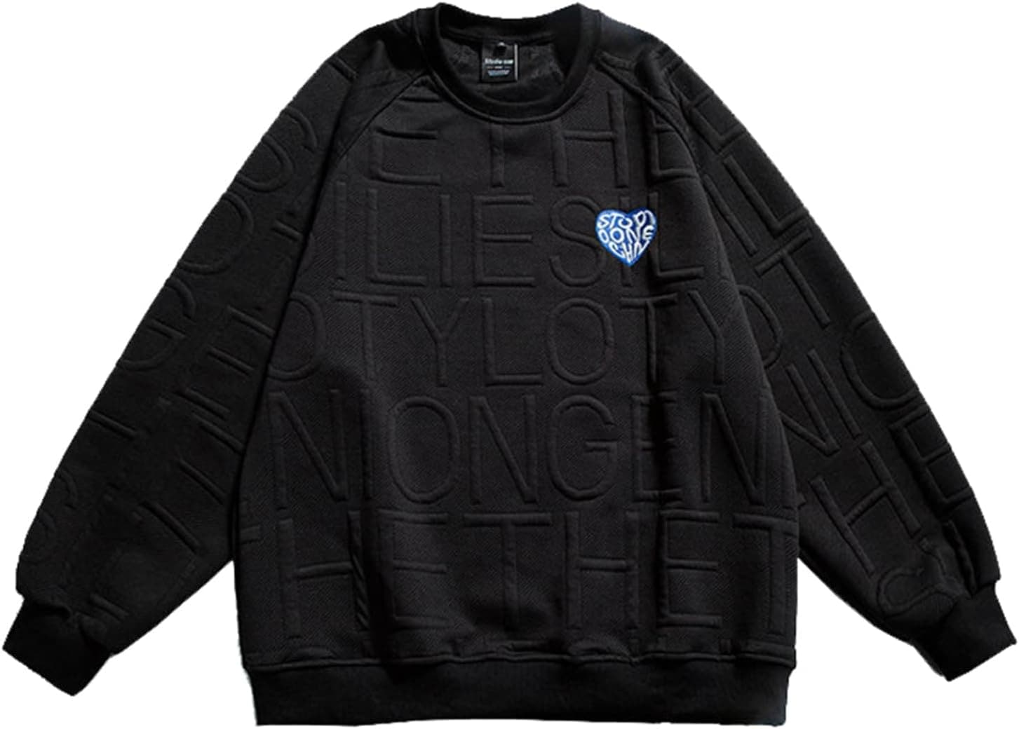 男性用 長袖 パーカー トレーナー 春服 英字柄 刺繍 ソフト オーバーサイズ 伸縮性 ラウンドネック 保温 吸汗 丈長め カジュアル ハンサム プルオーバー 流行し 体型パカー シンプル トップス