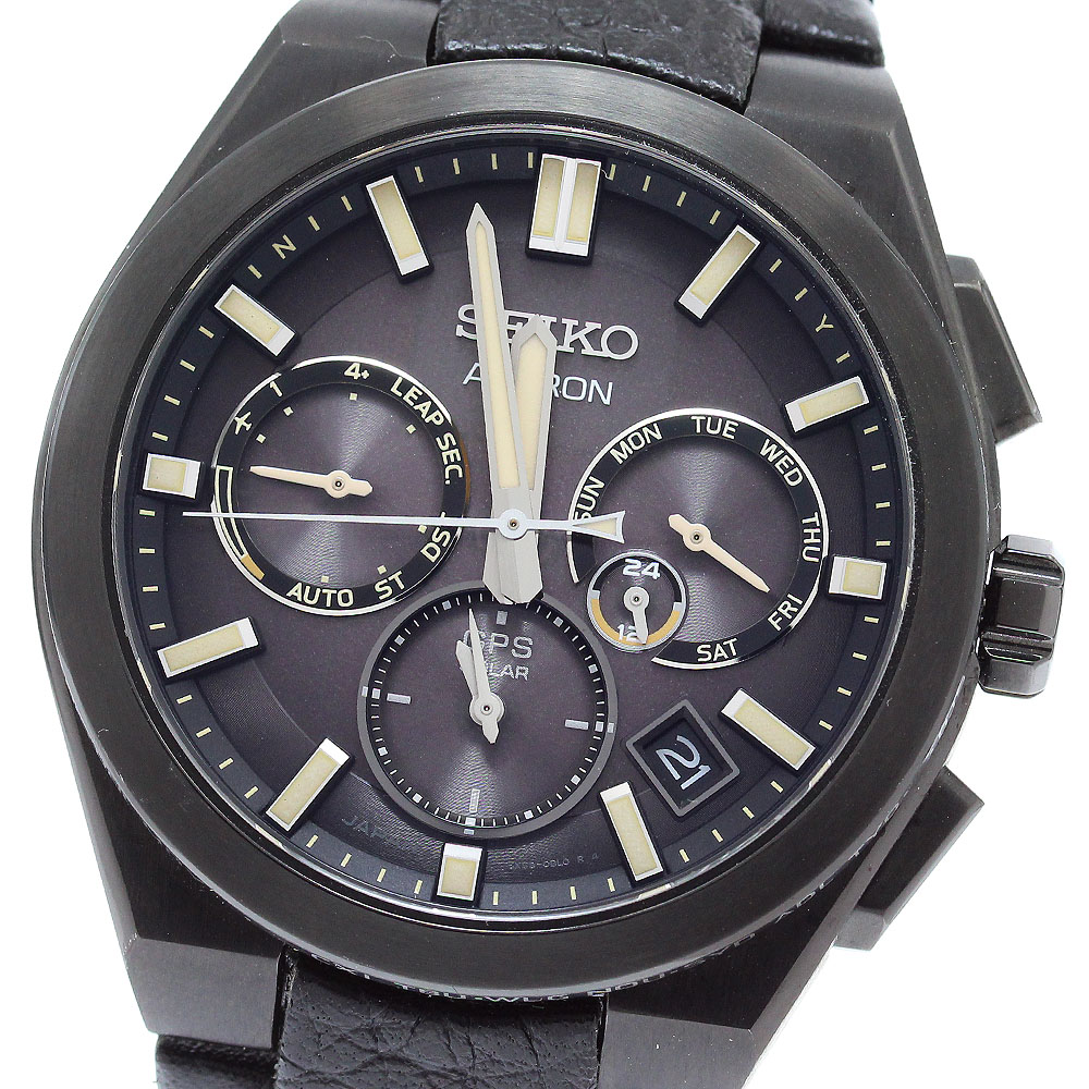 セイコー SEIKO SBXC131 アストロン ネクスター BIOHAZARD：DEATH ISLAND コラボ ソーラー電波 メンズ 極美品 箱・保証書付き_878620【中古】