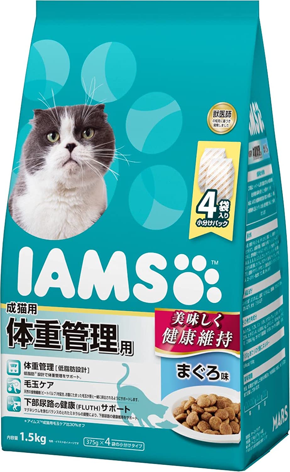 プレゼントを選ぼう！ キャットフード (IAMS) アイムス アイムス ( 1.5キログラム まぐろ味 体重管理用 成猫用 キャットフード