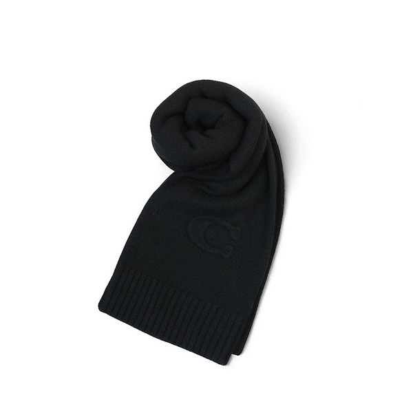 EMBOSSED KNIT MUFFLER CCL86-BLK ユニセックス BLACK