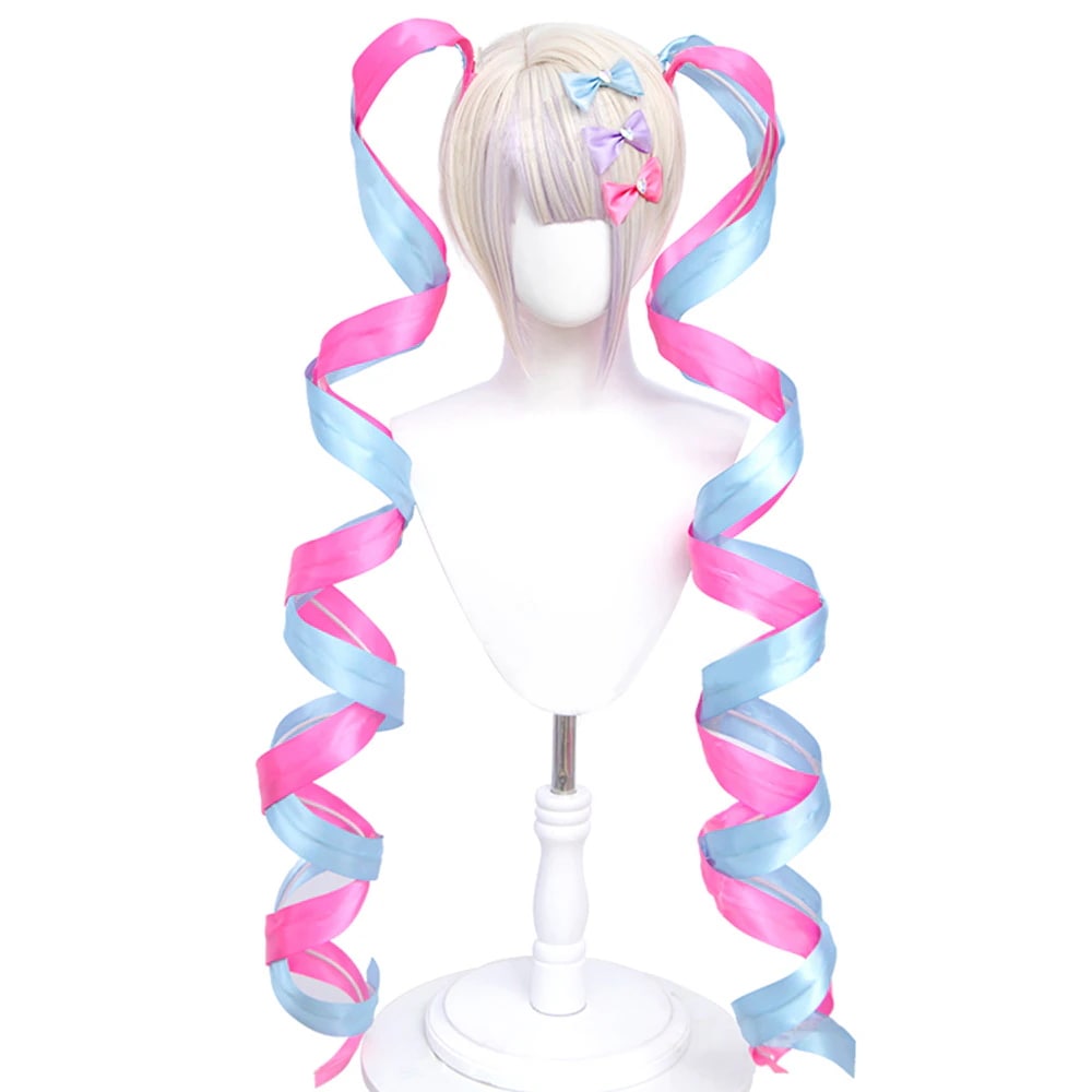 NEEDY GIRL OVERDOSE（ニーディーガールオーバードーズ）　超絶最かわてんしちゃん　巻き髪　コスプレウィッグ（飾り付き）