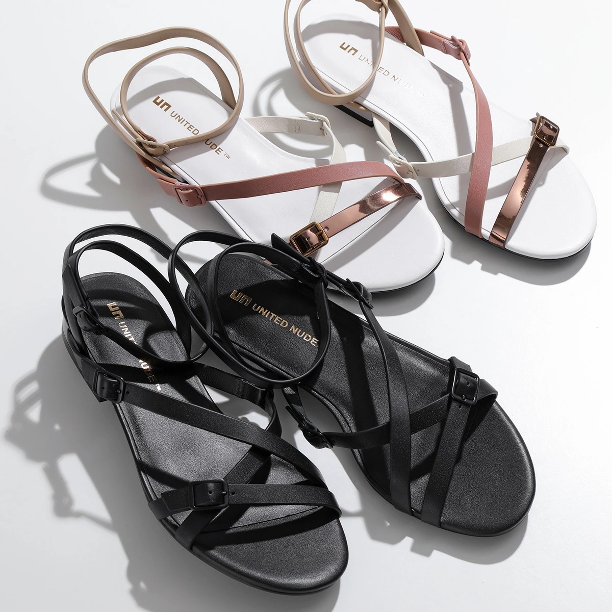 UNITED NUDE ユナイテッドヌード サンダル SIA Strappy Lo レディース ストラップ ローヒール シューズ 靴 カラー2色