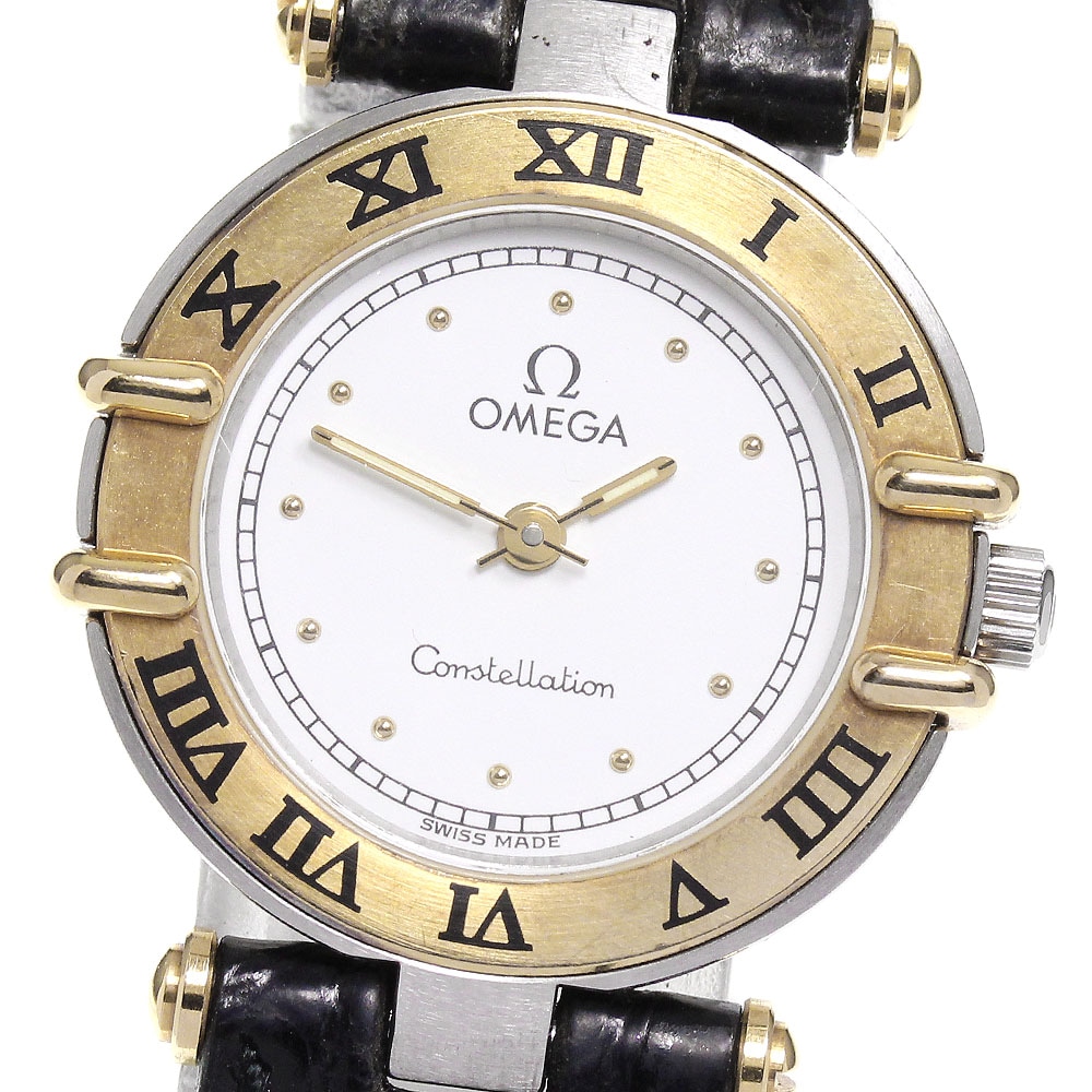 オメガ OMEGA コンステレーション YGフラットベゼル クォーツ レディース _832834【中古】