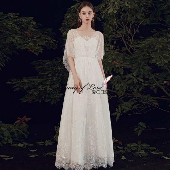 【本日限り激安SALE】赤字販売 急速出荷 ボレロ付Aラインドレス ウエディングドレス花嫁ドレス 二次会ドレス 花嫁 ドレス マタニティドレス 海外ウエディングOK 二次会結婚式披露宴 レース刺繍