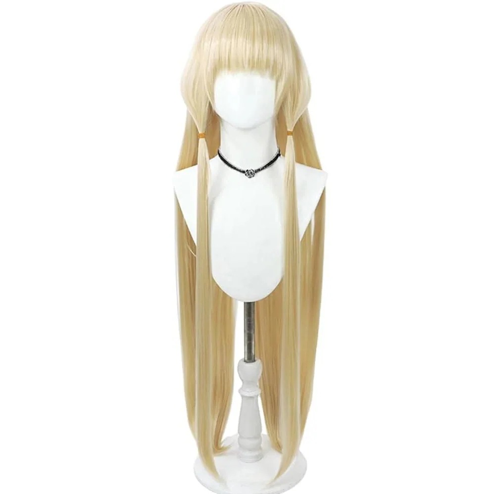 コスプレウィッグちぃ金髪ツインテールカツラネット付き長髪耐熱文化祭小物変身仮ステージ服30%までに制限 5,054円