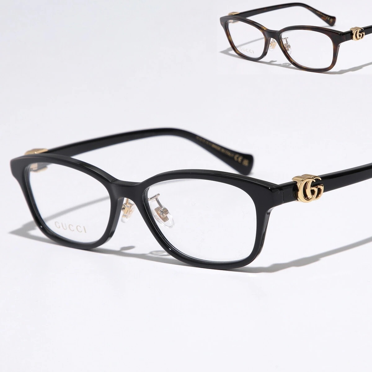 GUCCI グッチ メガネ GG1473OJ レディース スクエア型 ウェリントン型 クリングスタイプ GGロゴ セルフレーム フルリム めがね 眼鏡 アイウェア カラー2色