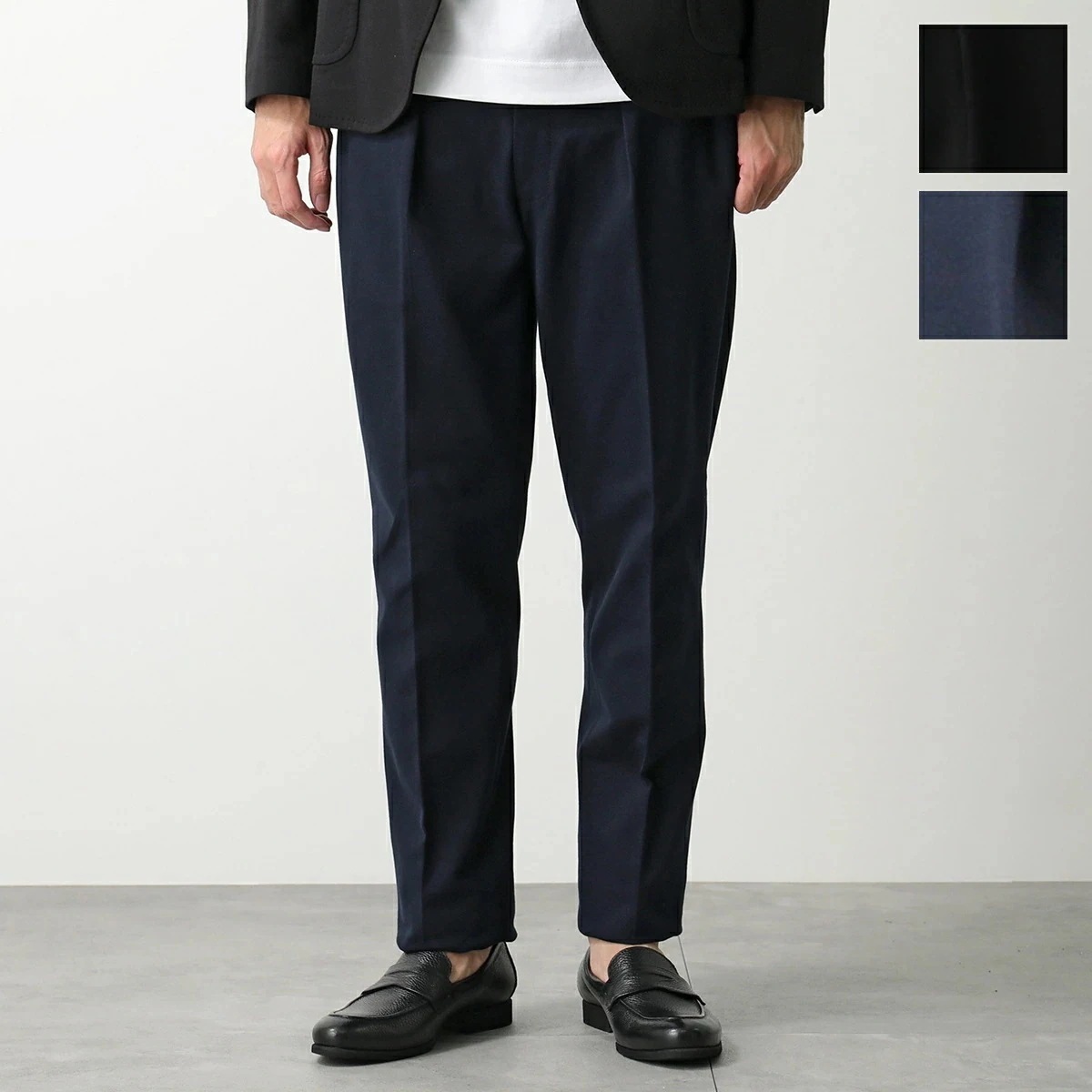 CIRCOLO 1901 チルコロ イージーパンツ CN4651 メンズ スラックスパンツ コットンジャージー ストレッチ 鹿の子 カラー2色