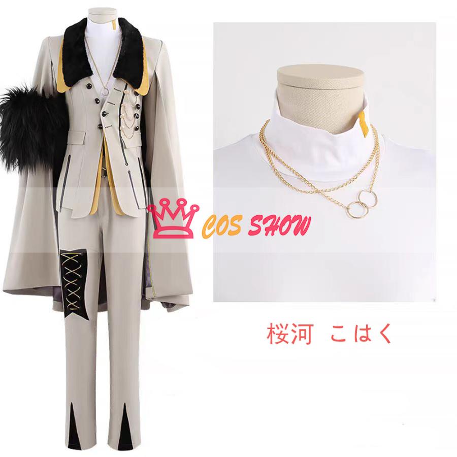 新品販売!あんスタ プロセカ コラボ記念楽曲 Crazy:B 桜河こはく 天城燐音 椎名ニキHiMERU コスプレ衣装cosplay 仮装 オーダーメイド製作可能 イベント ハロウィン学園祭