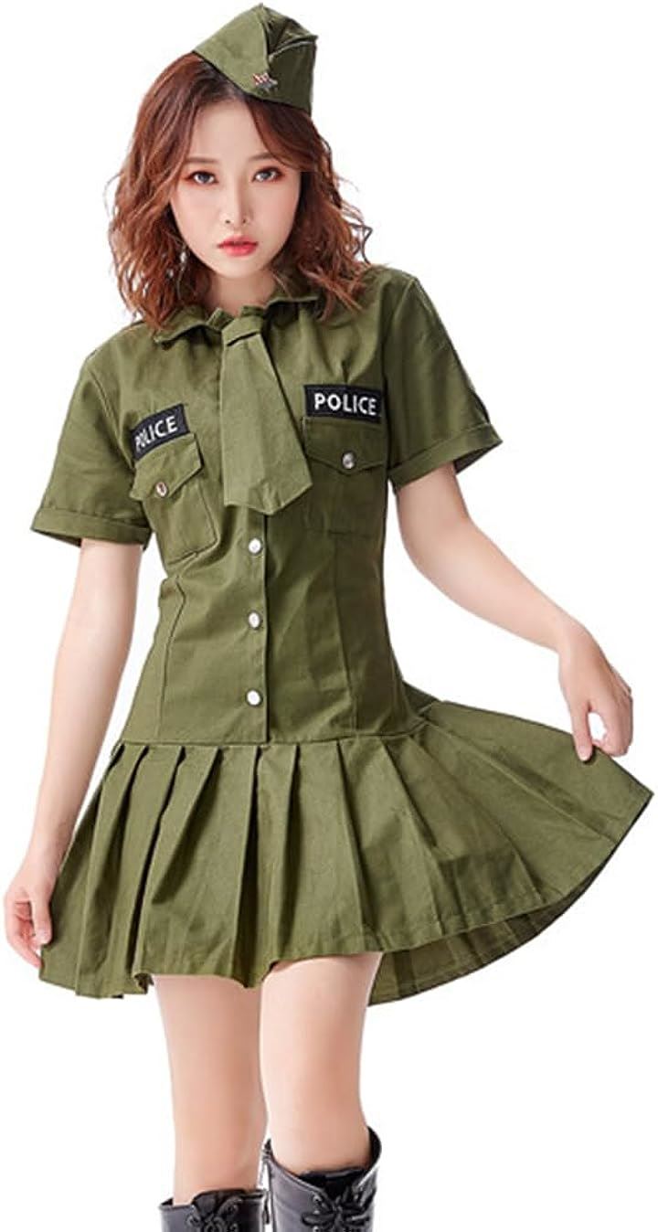 ポリス ハロウィン コスプレ ミリタリー レディース ミニスカ 警察 婦警( XL) 4,662円