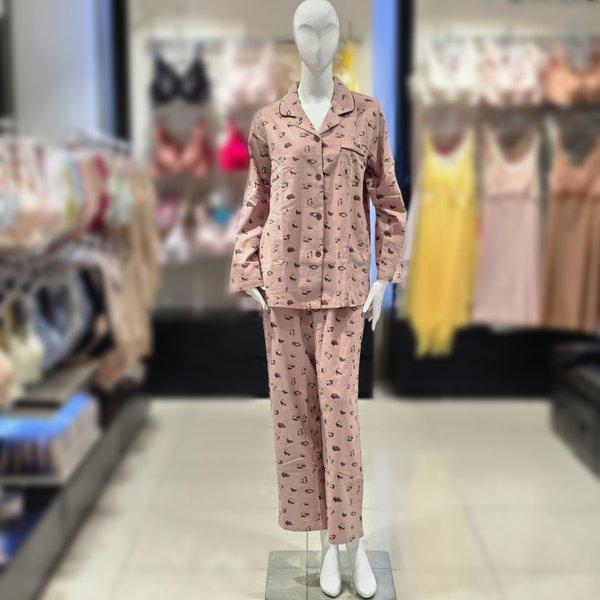 綿起毛猫プリントパジャマ(vpa4552w)_s