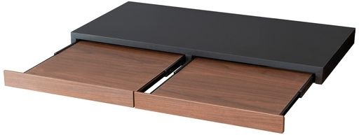 宮武製作所 レンジ下トレー Avenir(アベニール) フルスライドレール 二連 完成品 幅80x奥40x高さ5cm TY-002 (ブラウン)