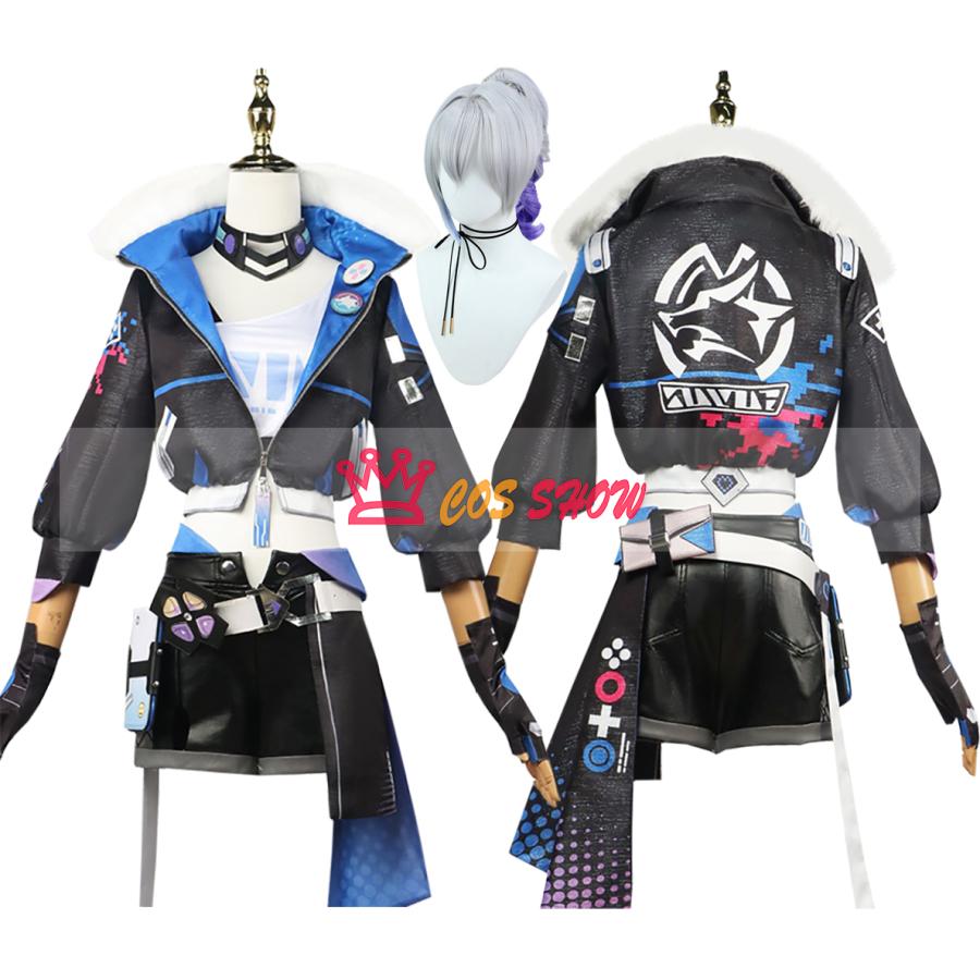 新品販売!崩壊スターレイル 銀狼 ぎんろう コスプレ衣装 cosplay仮装 メガネ付き ウィッグ能 イベント ステージ服 舞台 ハロウィン クリスマス