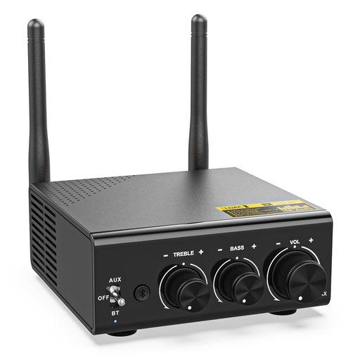 1MII LDAC BLUETOOTH アンプ パワーアンプ デジタルアンプ オーディオ 小型 ミニ ハイレゾ 100W × 2 大出力 対応LDAC/APTX HD/APTX LL 低遅延/APTX