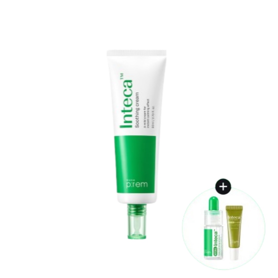 インテカ スージング クリーム 80ml (特典：インテカフォーメン10ml + 水分アンプル10ml)