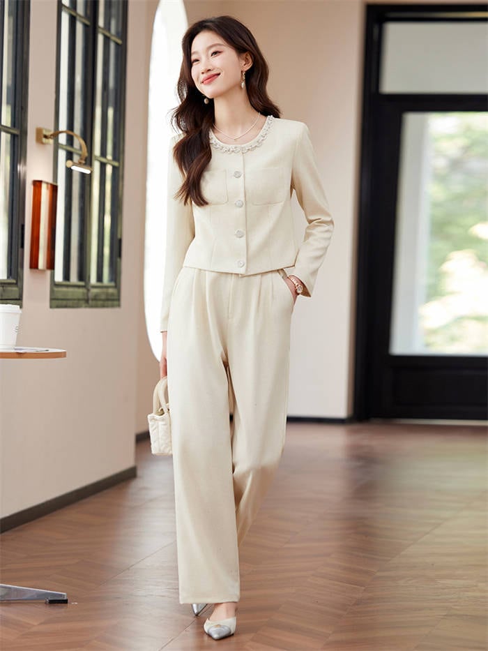 【毎日厳選 】 パンツスーツ ジャケット レディース ビジネス ワイドパンツ セットアップ 冬 お洒落 スーツ 2点セット 女性らしい 通勤 長袖 オフィス パンツドレス リクルート 夏 入学式 洗え