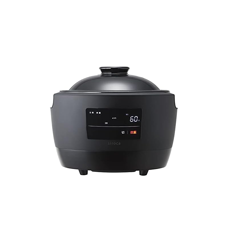【即日発送】長谷園siroca 全自動炊飯土鍋 かまどさん電気 SR-E111[3合炊き/おかゆ/おこげ/乾燥モード/雑穀米]炊飯器
