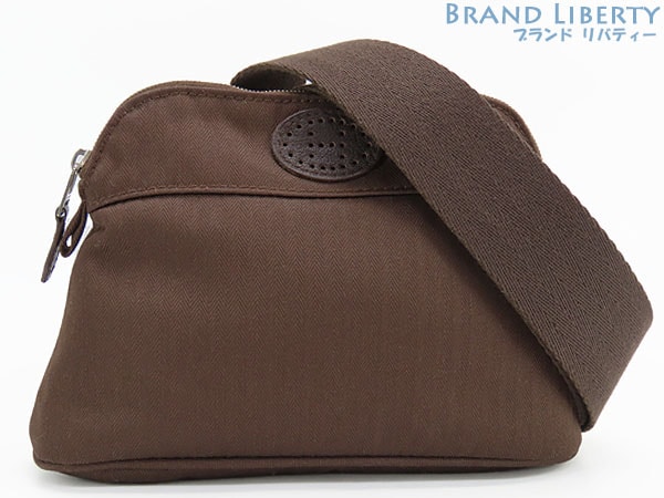 レアほぼ新品エルメスボリードサンチュールゴルフウエストバッグボディーバッグヒップバッグハバナダークブラウン