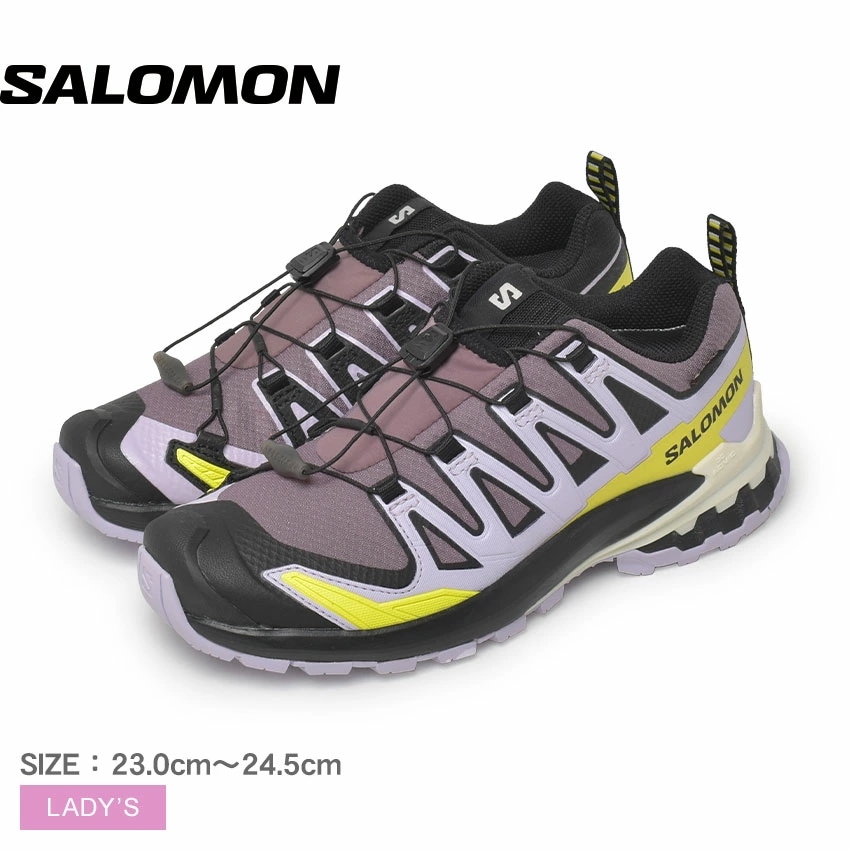 トレイルランニングシューズ レディース XA PRO 3D V9 GORE-TEX パープル 紫 L47469500 靴 アウトドア ハイキング スポーツ トレーニング レジャー ローカット