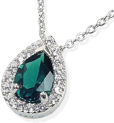 エメラルドネックレス再結晶エメラルド大粒0.589カラット/14168/誕生石５月ギフトラッピング済み5月誕生石エメラルド