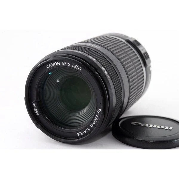 中古】キヤノン Canon EF-S f/4-5.6 55-250mm IS 美品 望遠