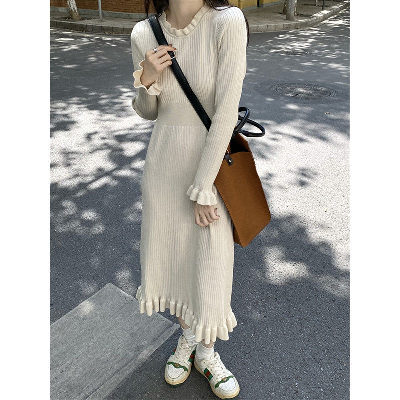 ニット 韓国ファッション Vネック セミロング セーター ニット インナー ニット アンダーウェア 5,204円