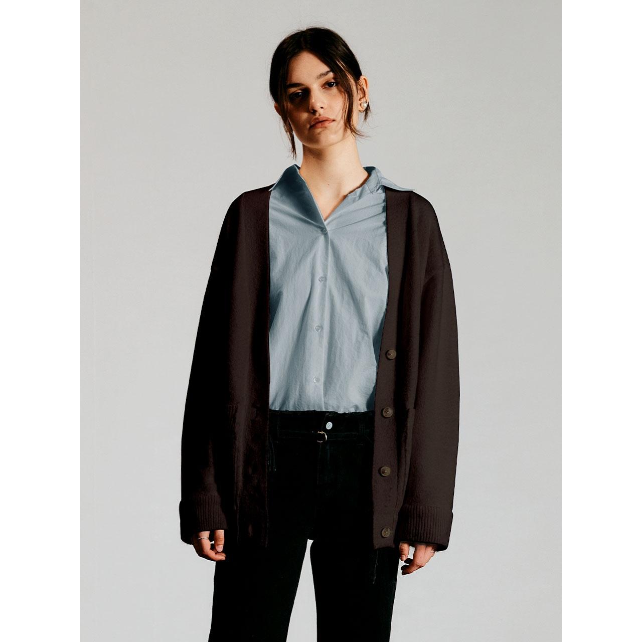 【J.CHUNG】 ALFENSIA KNIT CARDIGAN : DEEP BROWN