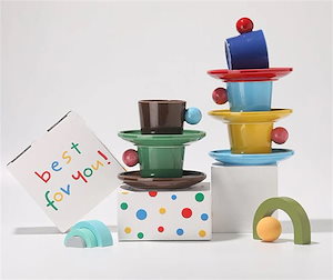 70PCS カップセット 陶磁器 2 点セット マグカップ アフタヌーンティー 手土産 プレゼント