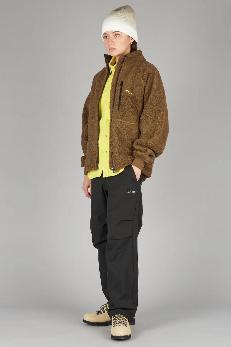 【DIME】 POLAR FLEECE SHERPA ZIP : MILITARY BROWN