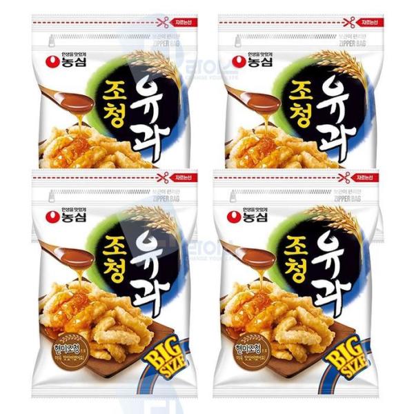 OF0K6168 農心 粗青乳果 320g 4袋 大容量 お菓子 おやつ