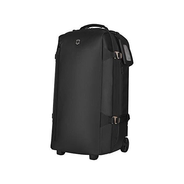 Victorinox VX Touring Wheeled Water Repellant Duffel Bag， Black， Checked， Medium (26