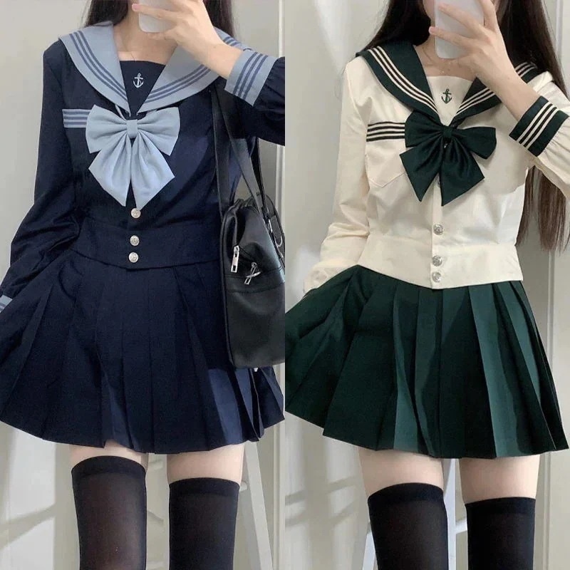 【即納】店舗お勧め!ロリータ 涼しく楽ちんセットアップJK制服セット レディース 夏 秋 JK制服 長袖スーツ脚魅せミニスカ 韓国風ファッション