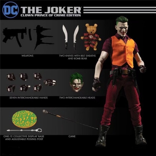 Mezco 6 インチ 布製 ジョーカー バットマン 2 可動フィギュア