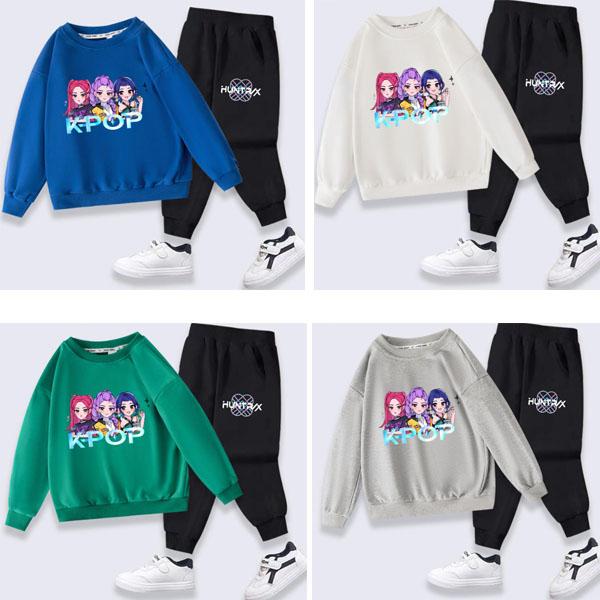 109K-POP パーカー ズボン 2点セット 春秋 大人気 キャラクターグッズ カジュアルウェア男の子 女の子 可愛い キッズ グッズ 子供服 誕 グッズ プレゼント