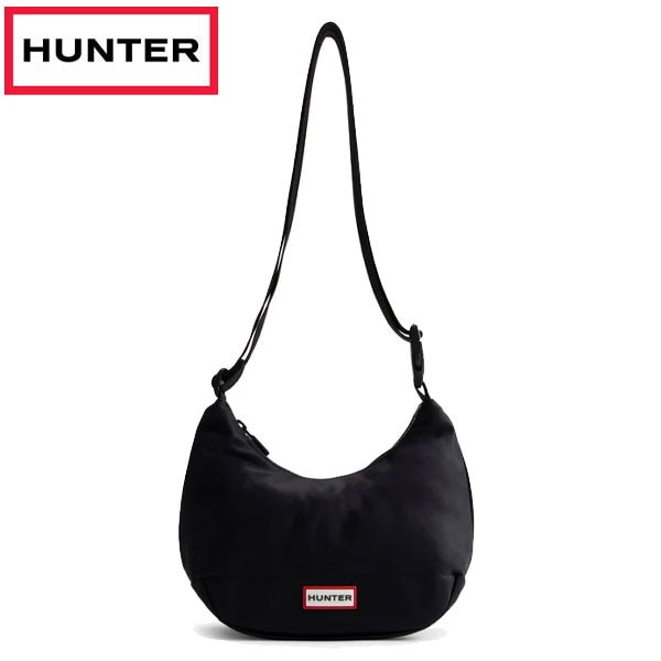ハンター HUNTER ナイロン ミニ ホーボー ショルダーバッグ UBS3600KBM-BLK