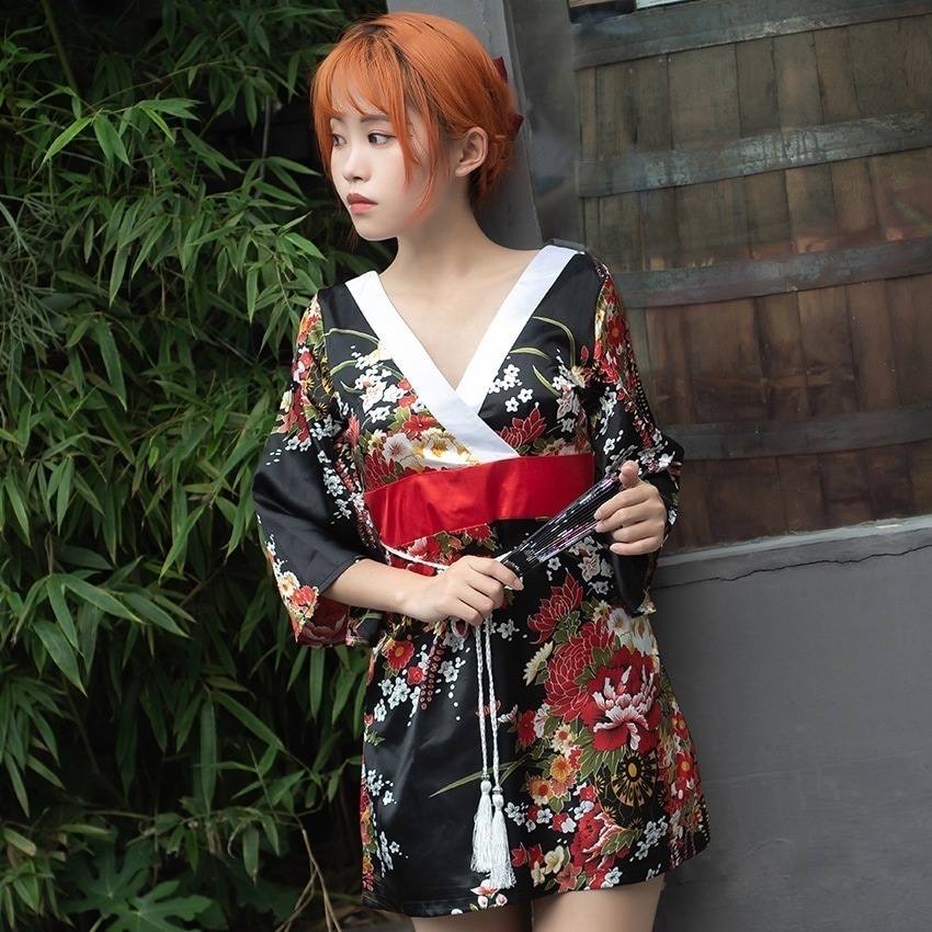 アナウンサー夜店セクシー女装ワンピース20212025新作プリント着物入浴サウナ技師作業服潮