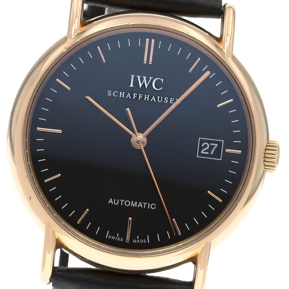 IWC IWC SCHAFFHAUSEN IW353320 ポートフィノ K18PG 自動巻き メンズ 保証書付き_832079【中古】