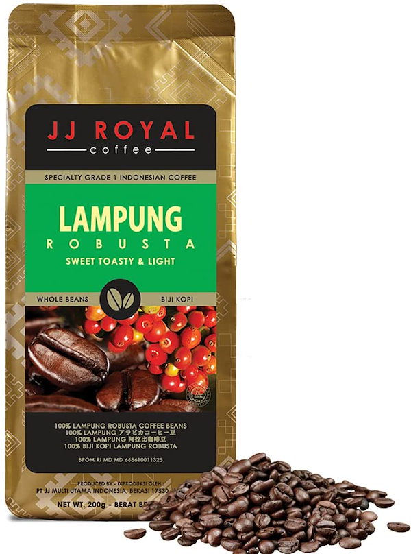 Qoo10] JJ ROYAL Coffee インドネシア コーヒー ランプン ロブス