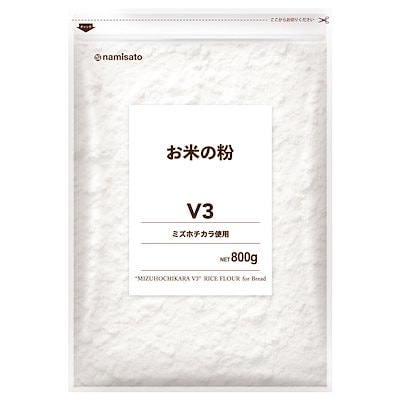 他サイト： 波里 ミズホチカラ お米の粉 パン用 薄力粉 800g 国産 米粉 無添加 グルテンフリーの商品画像