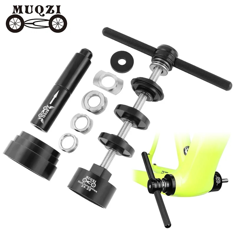 MUQZI 自転車ツールキット ボトムブラケット取り付け取り外しツール 自転車ボトムブラケットベアリングリムーバー F