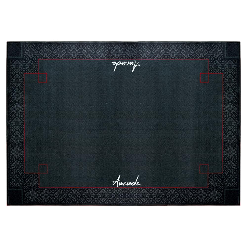 Aucuda ドラムマット ドラム セット 防音マット180X120cm 電子ドラム ラグ ピアノ 防振マット ドラム専用 オリエンタル柄 滑り止め 振動吸収 アパート 練習用 ライブ 演奏