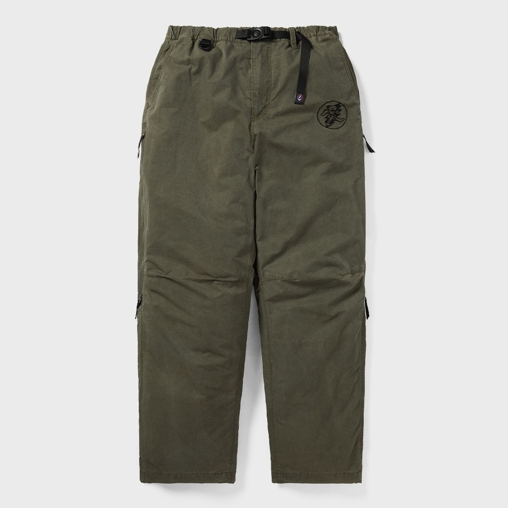 ディス・イズ・ネヴァー・ザット GD ライトニングベアウインドパンツカーキ