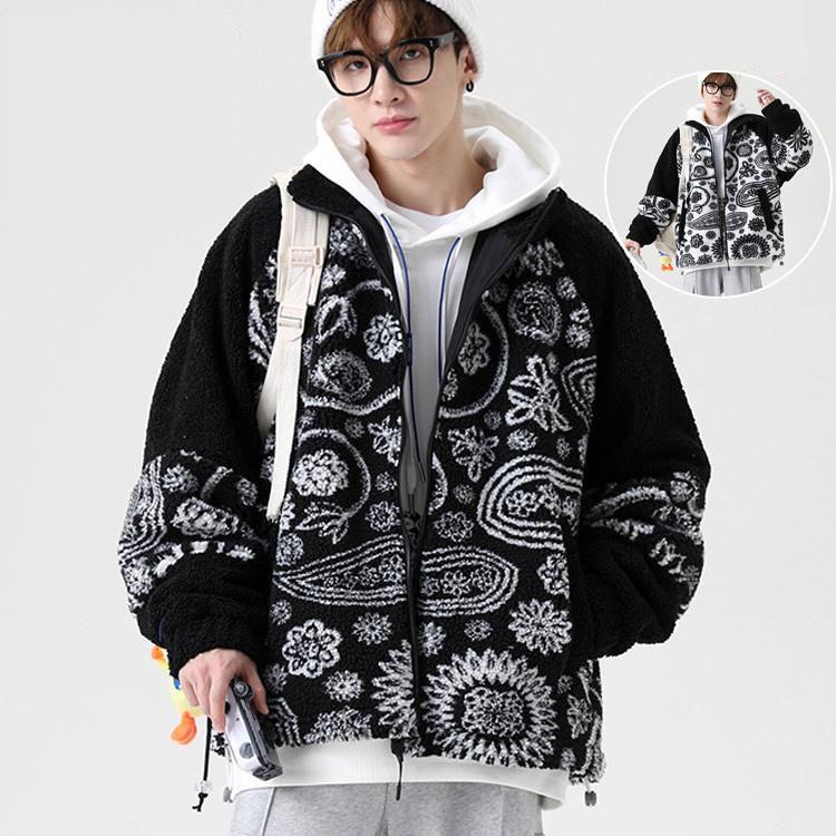 新品 大人気 秋冬 メンズ ファーコート ボアジャケット　ボアコート　メンズジャケット　フリースジャケット ブルゾン メンズアウター ジャケット　もこもこ　暖かい 通勤 5,278円