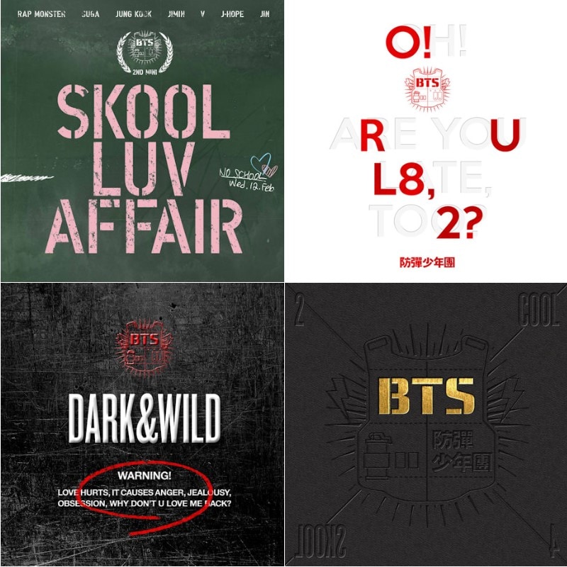 BTS 4種 セット 2 COOL 4 SKOOL SKOOL LUV AFFAIR DARK＆WILD O！RUL8,2