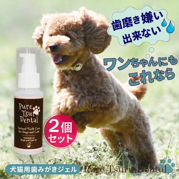 １＋１!!1個あたり2500円！Qoo10配布クーポン利用でお得！愛犬愛猫の歯垢歯石歯周病が塗るダケでツルツルな歯に！安心安全な100％天然由来！ピュアツルデンタル
